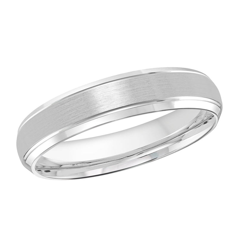 M3-014 18K - White Gold 4mm Satin