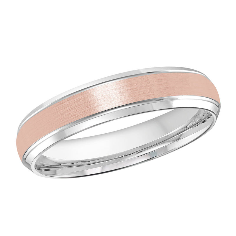 M3-014 Platinum - White / Pink Gold 4mm Satin