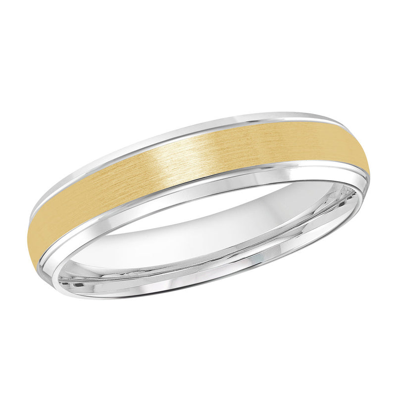 M3-014 10K - White / Yellow Gold 4mm Satin