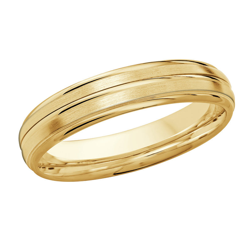 M3-016 14K - Yellow Gold 4mm Satin