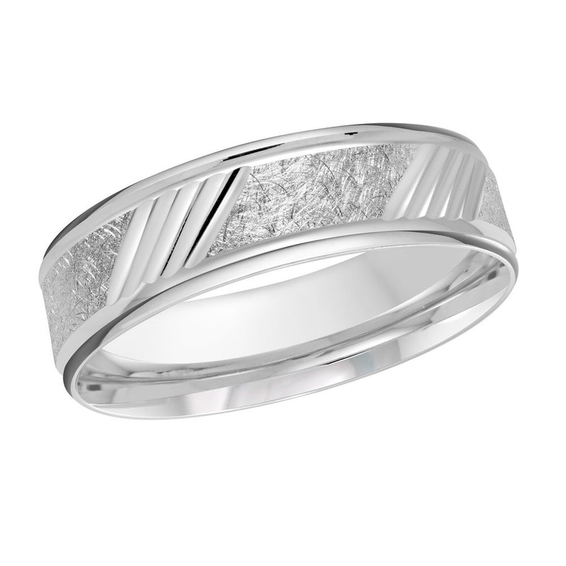 M3-042 10K - White Gold 6mm Scratch