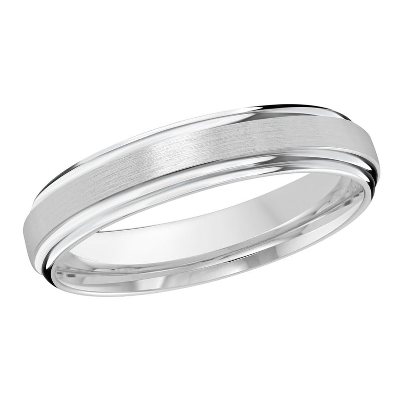 M3-058 Platinum - White Gold 4mm Satin