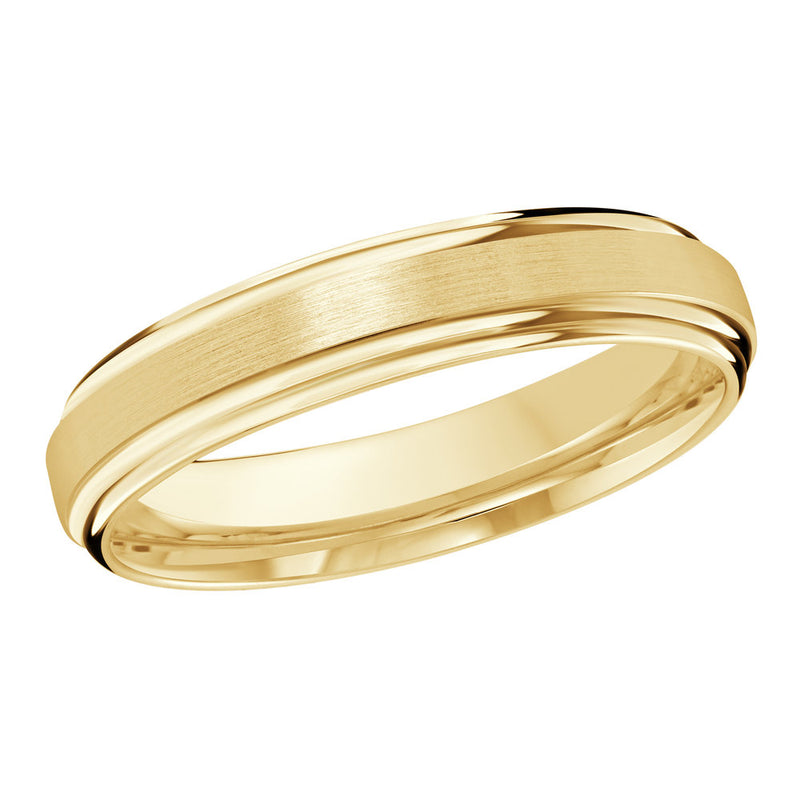 M3-058 Platinum - Yellow Gold 4mm Satin