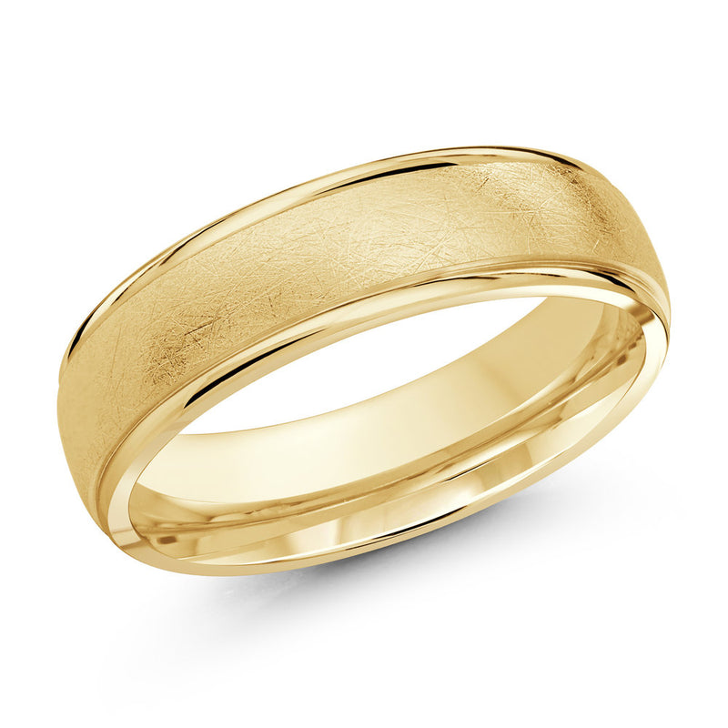 M3-081 18K - Yellow Gold 6mm Scratch