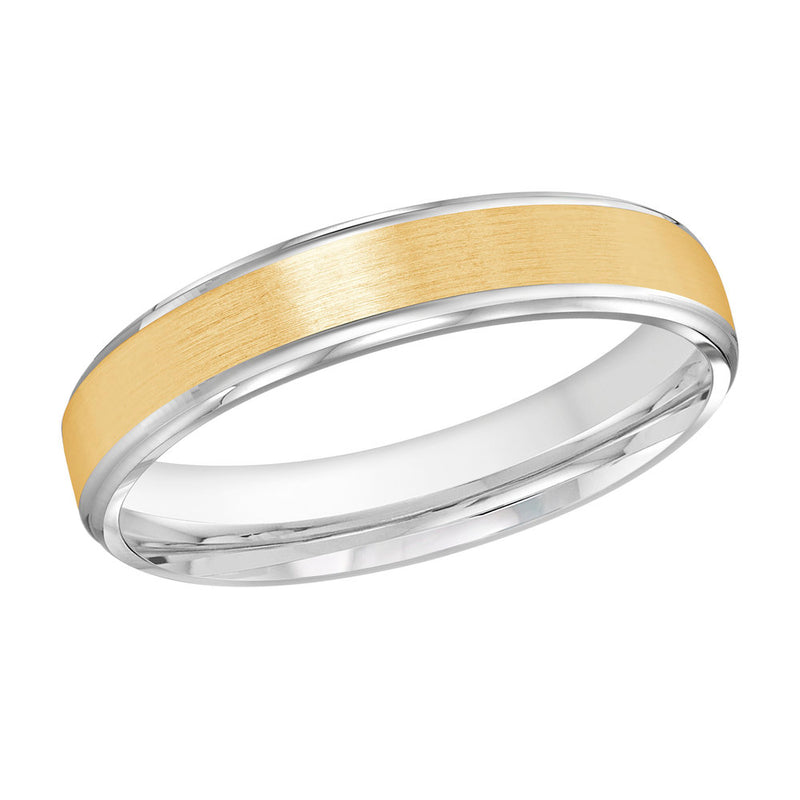M3-094 14K - White / Yellow Gold 4mm Satin
