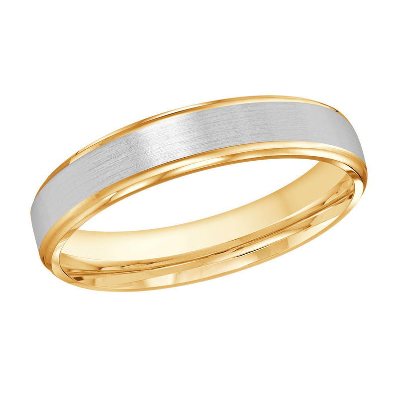M3-094 14K - Yellow / White Gold 4mm Satin