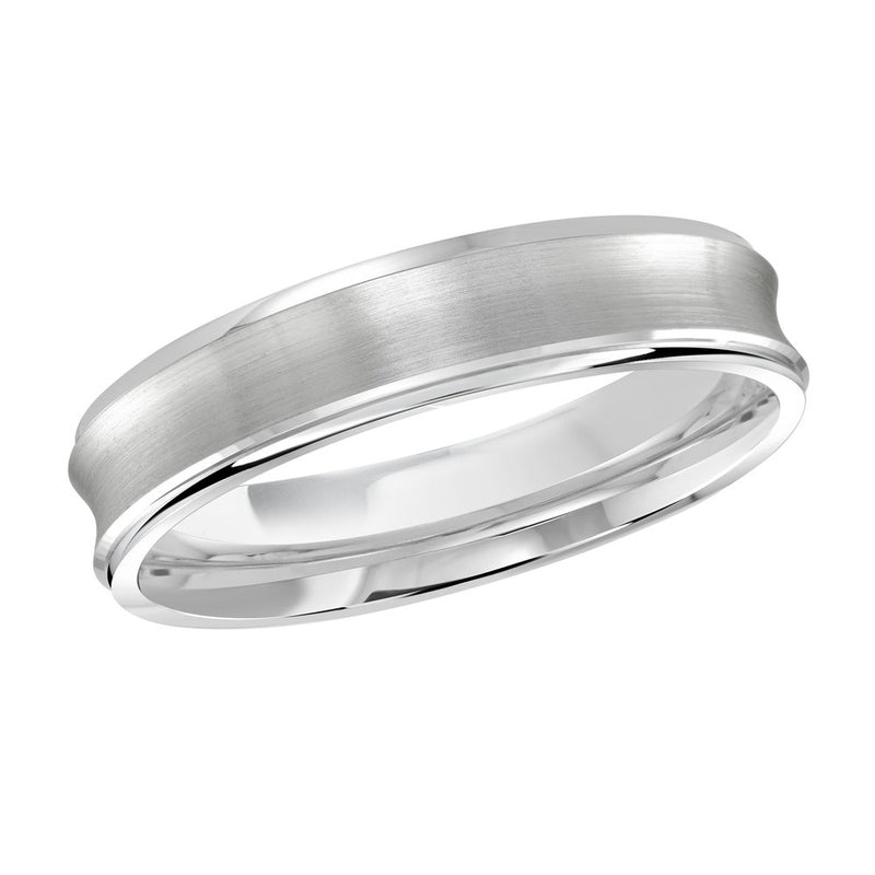M3-095 18K - White Gold 4mm Satin