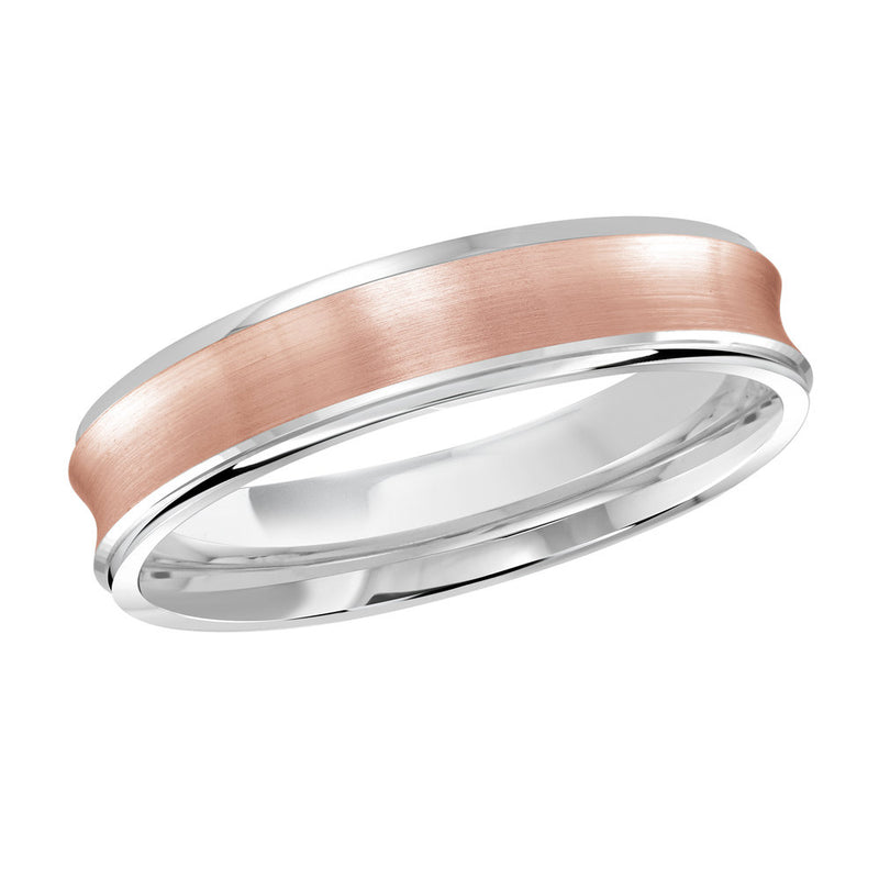 M3-095 10K - White / Pink Gold 4mm Satin