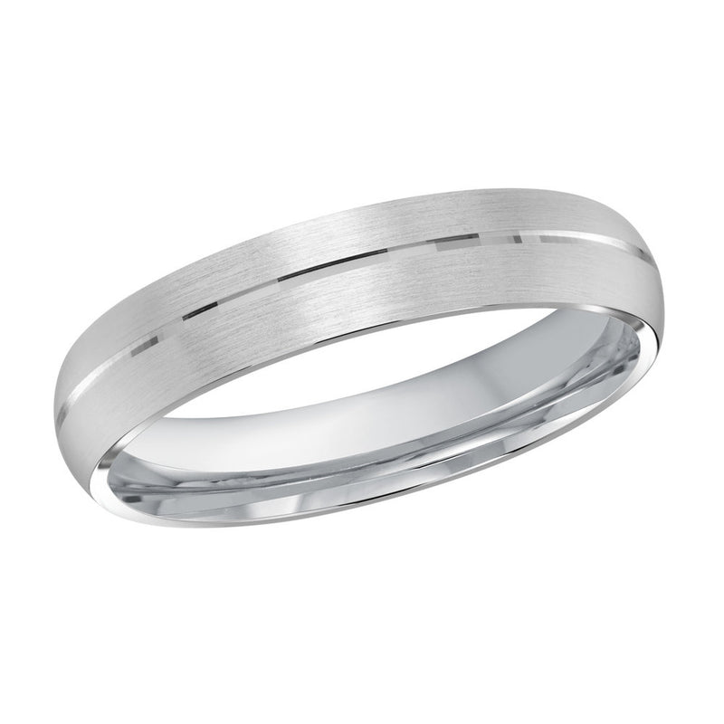 M3-098 Platinum - White Gold 4mm Satin