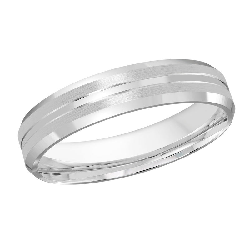 M3-1051 10K - White Gold 4mm Satin