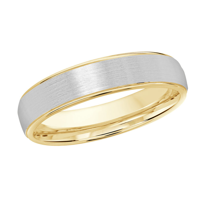 M3-1085 10K - Yellow / White Gold 4mm Satin