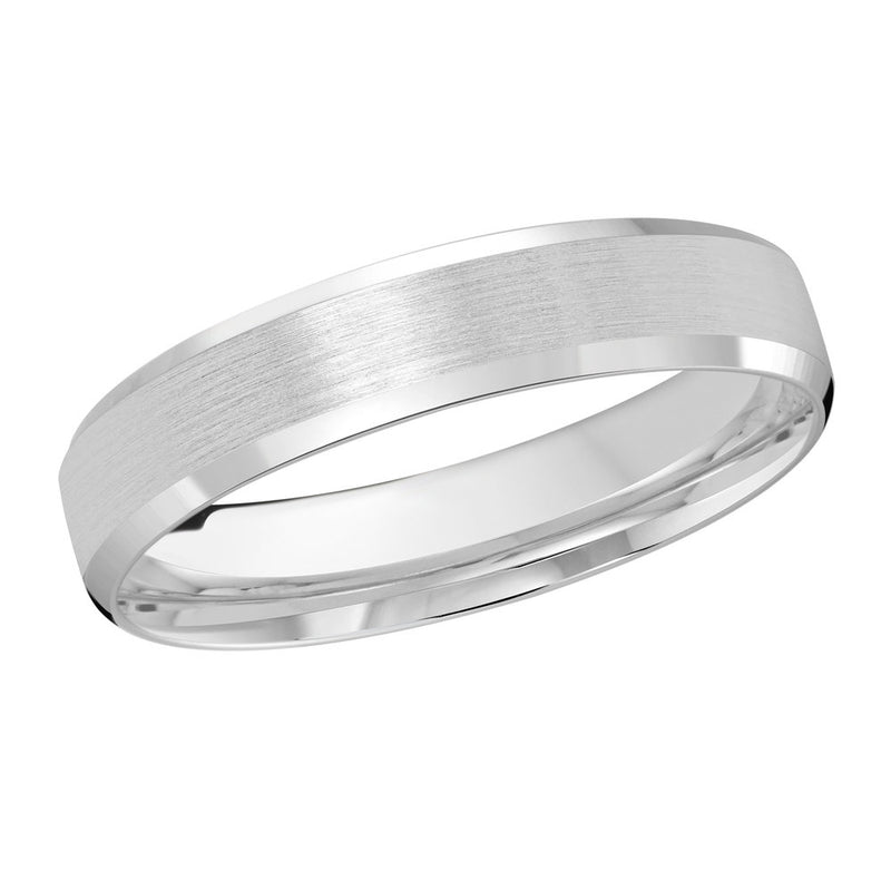 M3-1105 14K - White Gold 4mm Satin
