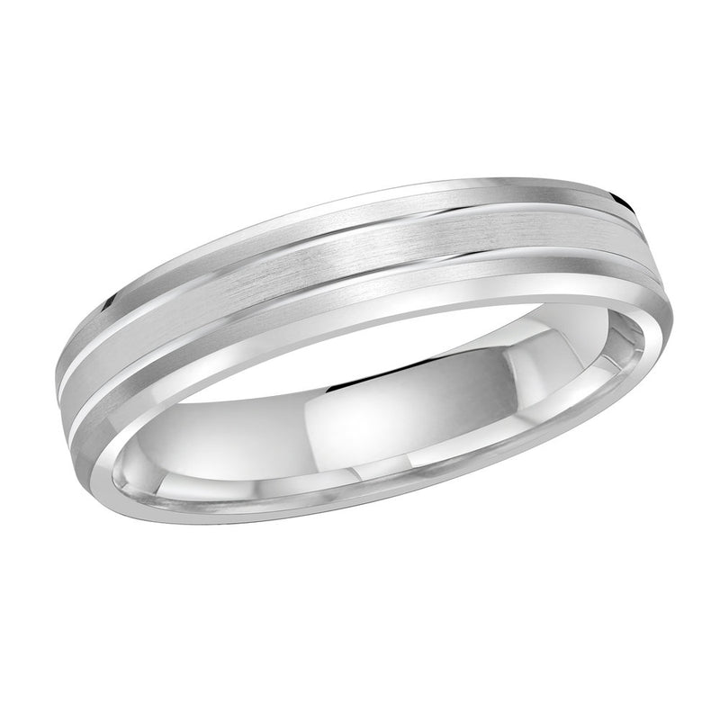 M3-1130 14K - White Gold 4mm Satin