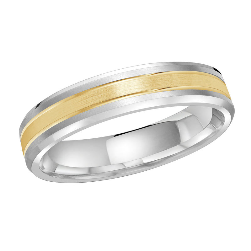 M3-1130 10K - White / Yellow Gold 4mm Satin