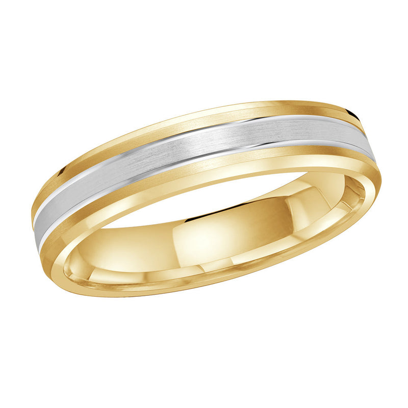 M3-1130 10K - Yellow / White Gold 4mm Satin