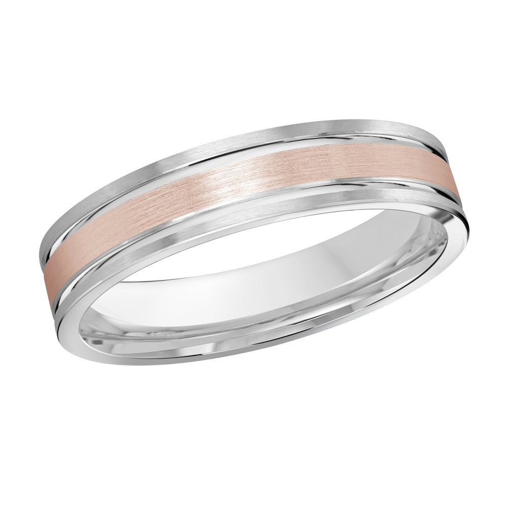 M3-1131 18K - Pink Gold 4mm Satin