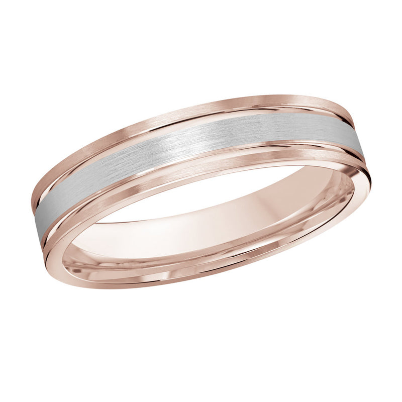 M3-1131 Platinum - Pink / White Gold 4mm Satin