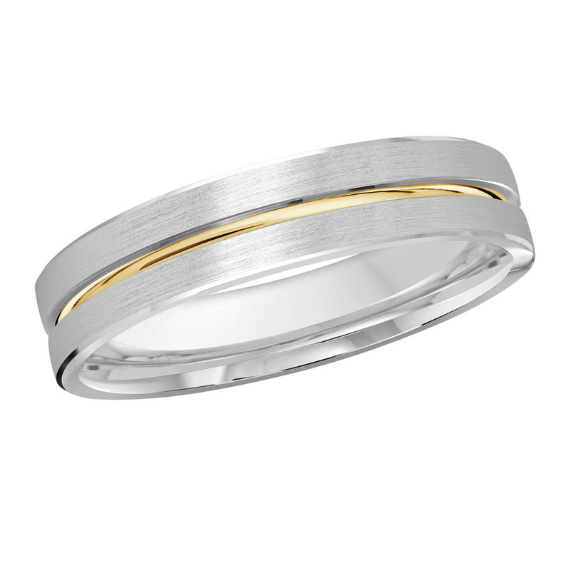 M3-117 18K - White / Yellow Gold 4mm Satin