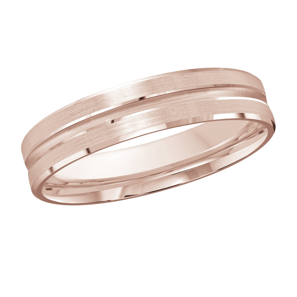 M3-1181 10K - Pink Gold 4mm Satin
