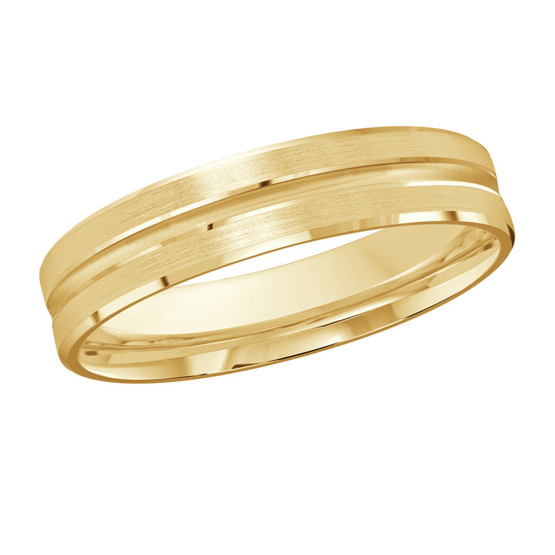 M3-1181 18K - Yellow Gold 4mm Satin