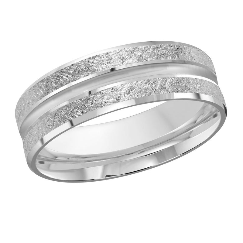 M3-1181 Platinum - White Gold 7mm Scratch
