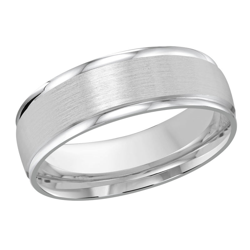 M3-1223 10K - White Gold 7mm Satin