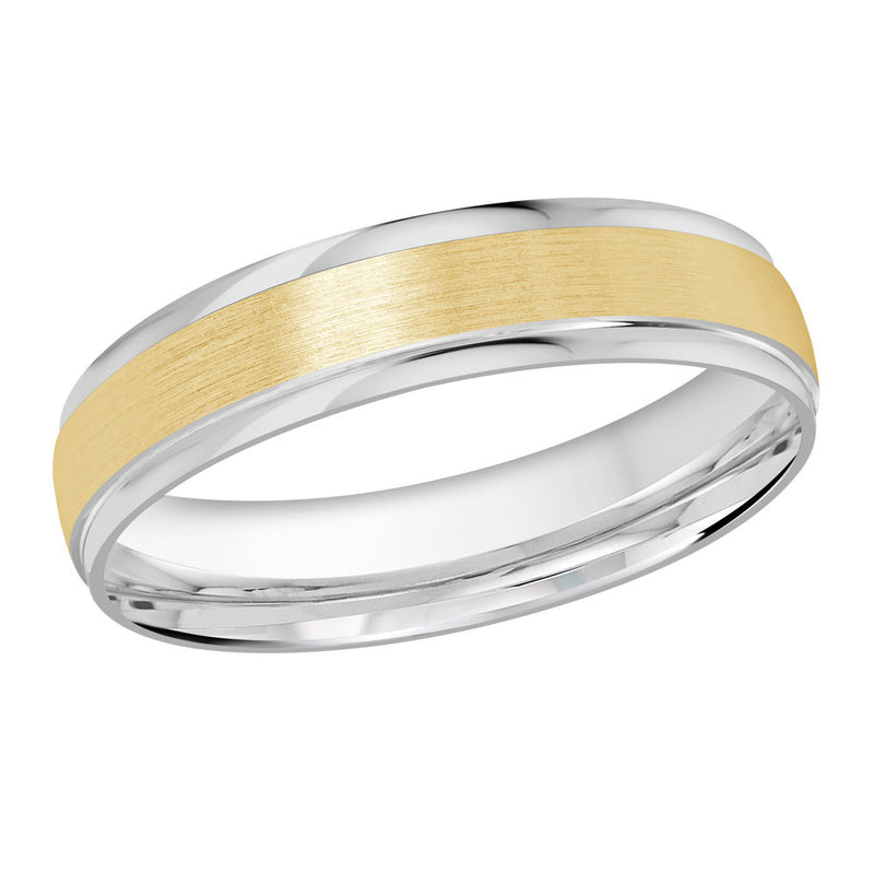 M3-1225 10K - White / Yellow Gold 4mm Satin