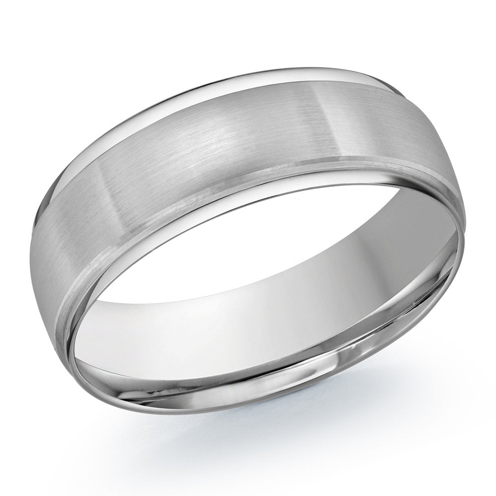 M3-1225 18K - White Gold 7mm Satin