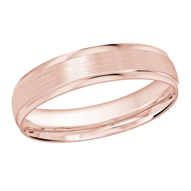 M3-1226 14K - Pink Gold 4mm Satin