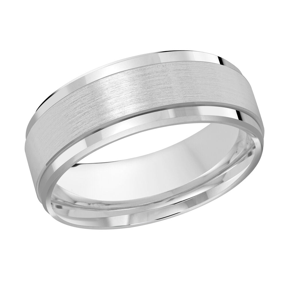M3-125 10K - White Gold 7mm Satin