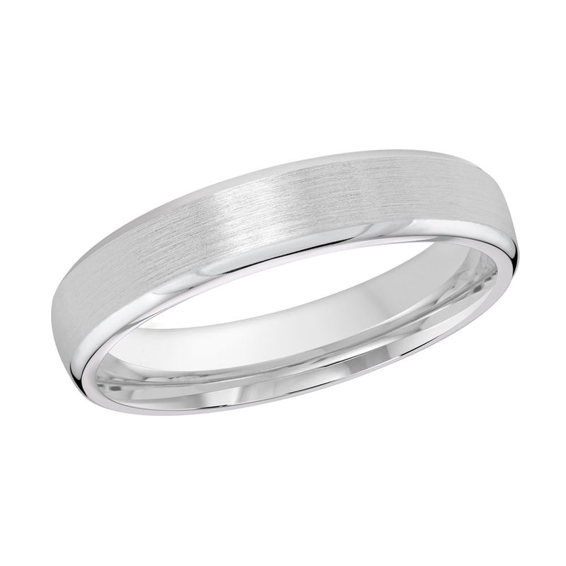 M3-132 14K - White Gold 4mm Satin