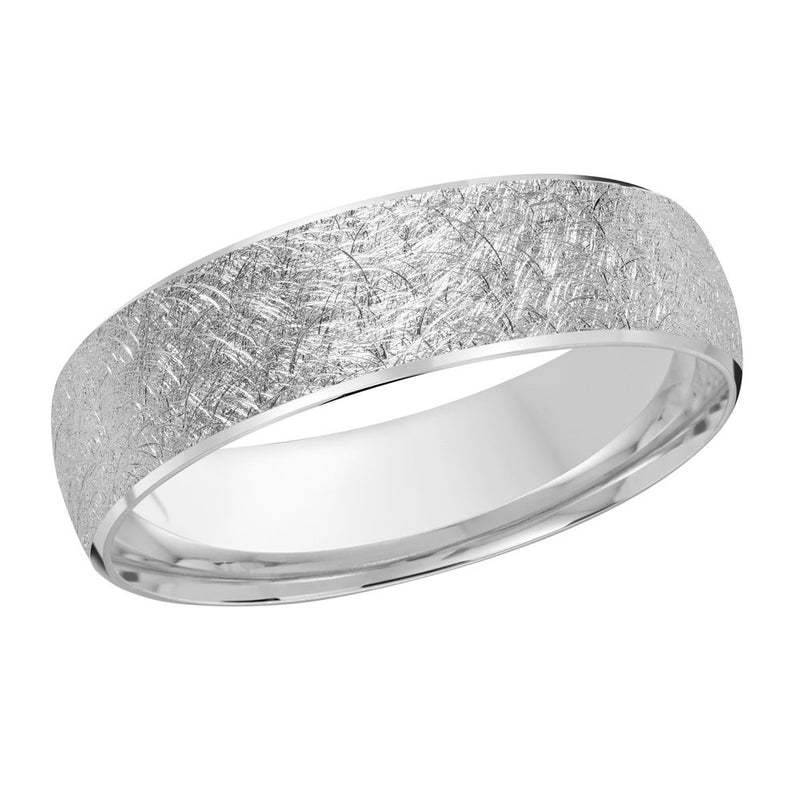 M3-249 Platinum - White Gold 6mm Scratch