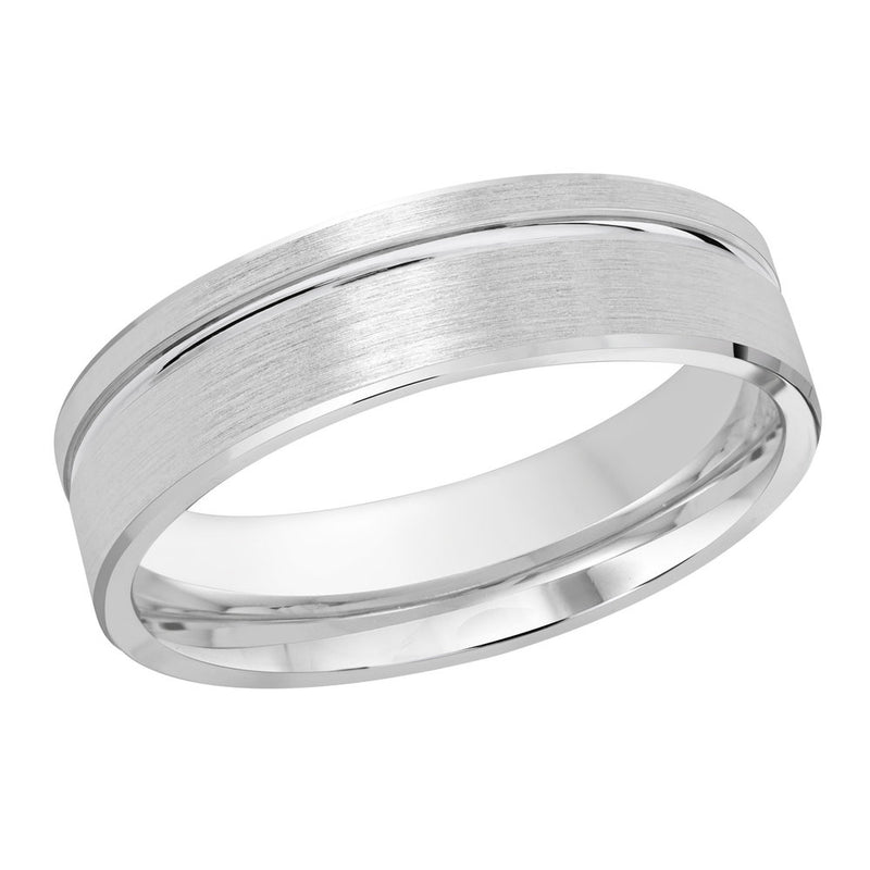 M3-281 14K - White Gold 6mm Satin