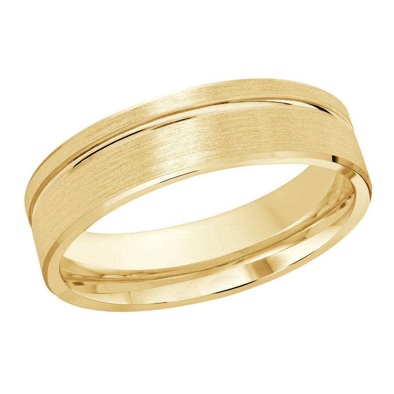 M3-281 18K - Yellow Gold 6mm Satin