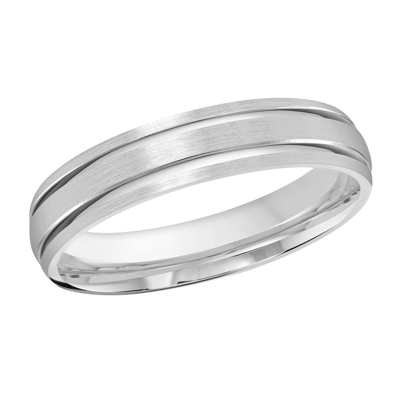 M3-393 Platinum - White Gold 4mm Satin