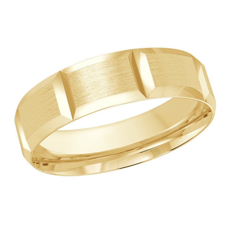 M3-394 18K - Yellow Gold 6mm Satin