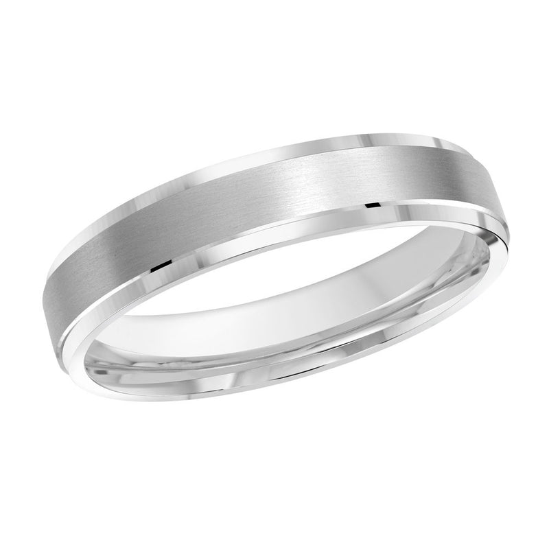 M3-410 18K - White Gold 4mm Satin