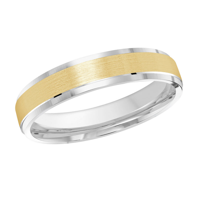 M3-410 14K - White / Yellow Gold 4mm Satin