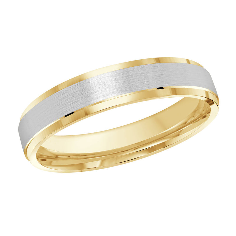 M3-410 14K - Yellow / White Gold 4mm Satin