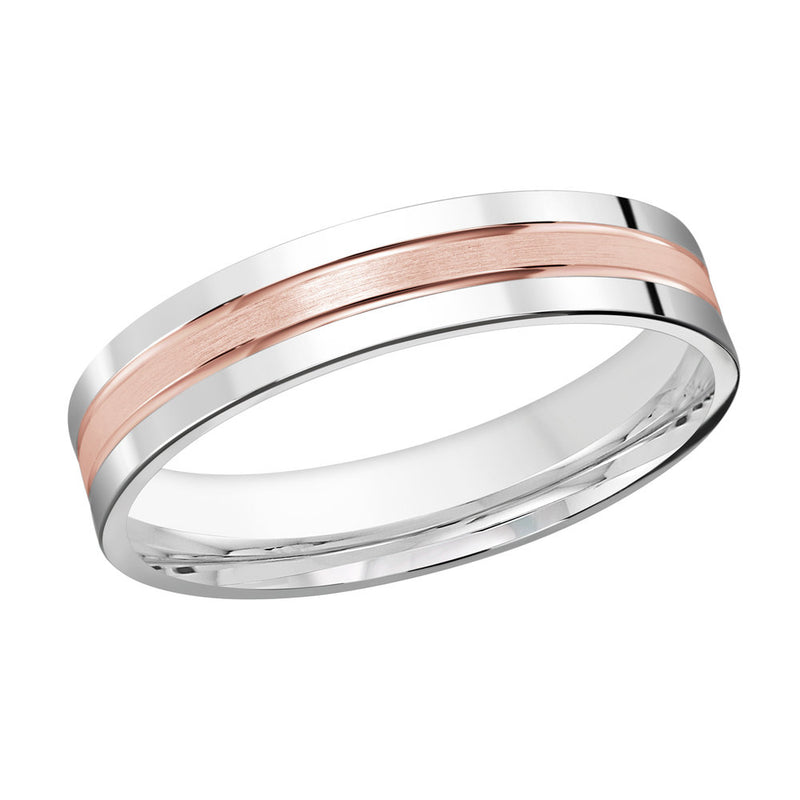 M3-412 Platinum - White / Pink Gold 4mm Satin