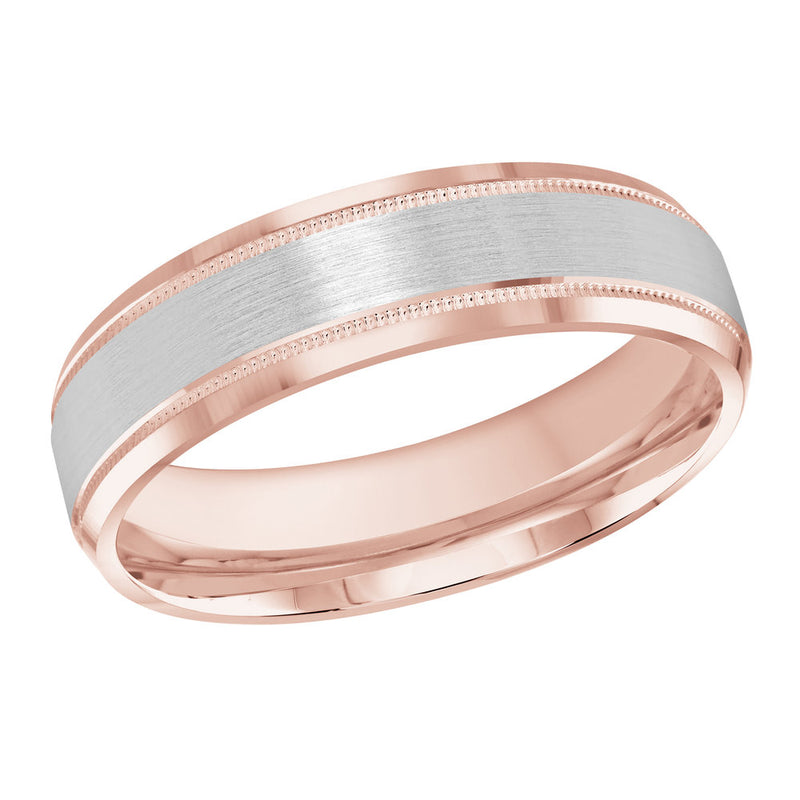 M3-413 Platinum - Pink / White Gold 6mm Satin