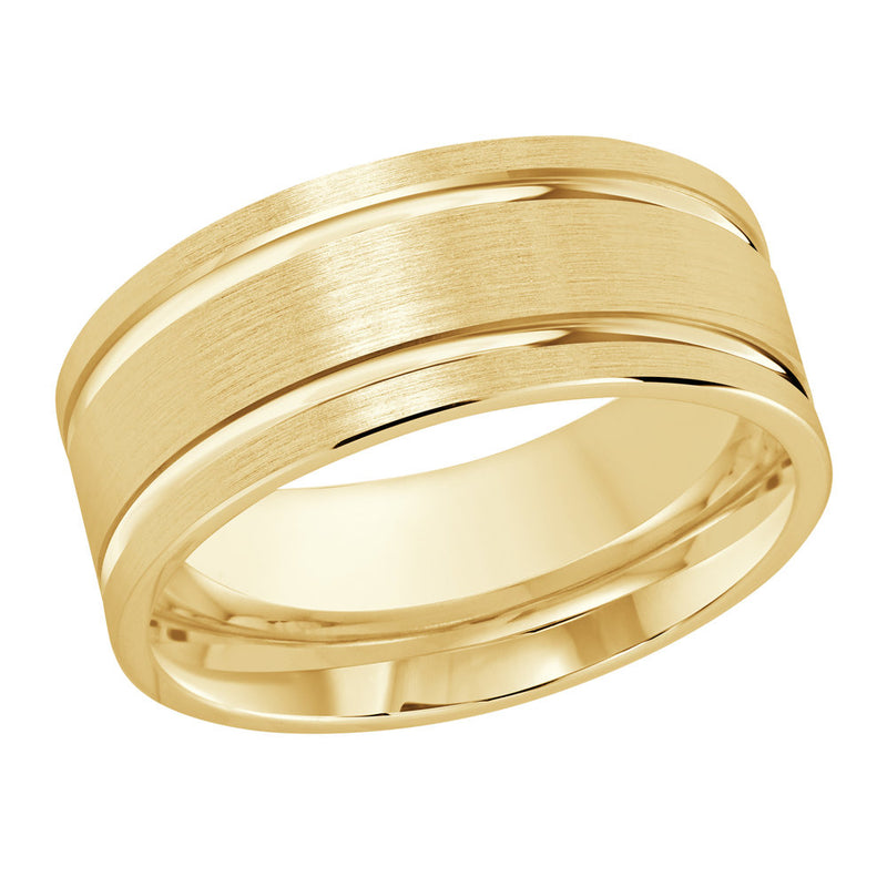 M3-416 Platinum - Yellow Gold 8mm Satin