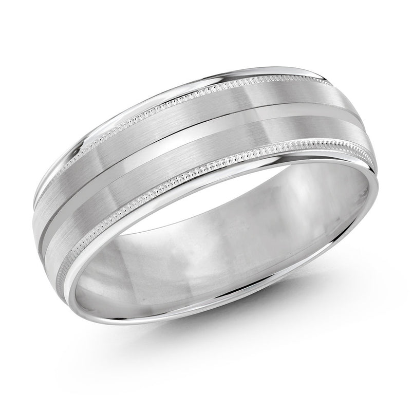 M3-503 10K - White Gold 7mm Satin