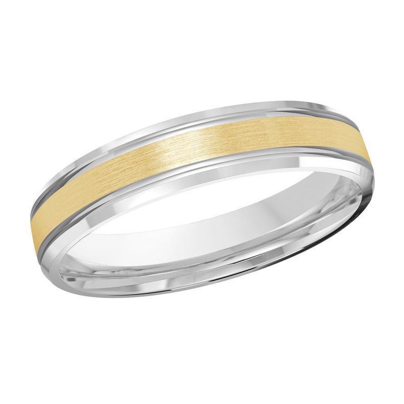 M3-520 14K - White / Yellow Gold 4mm Satin