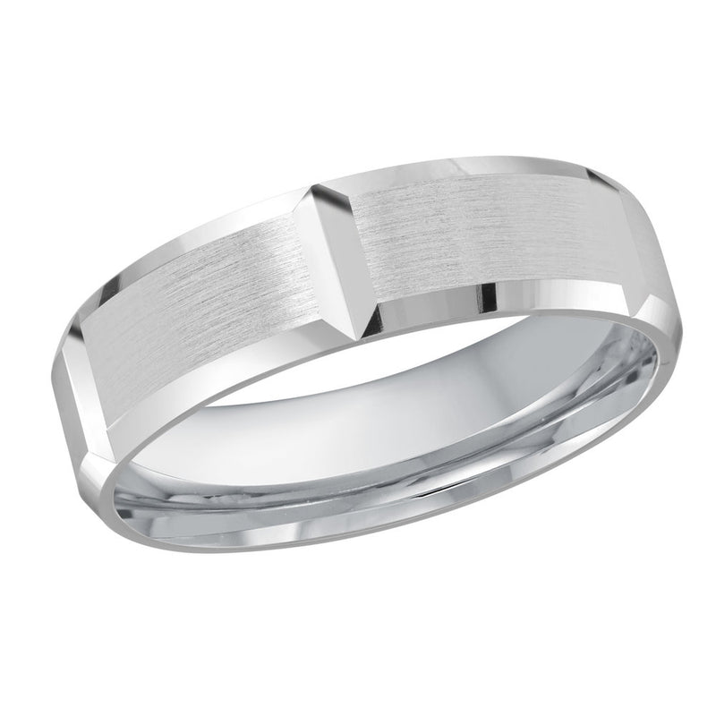 M3-631 10K - White Gold 6mm Satin
