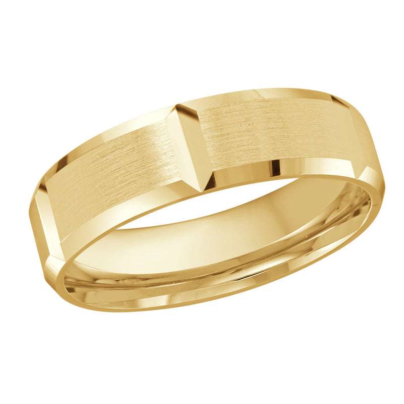 M3-631 Platinum - Yellow Gold 6mm Satin