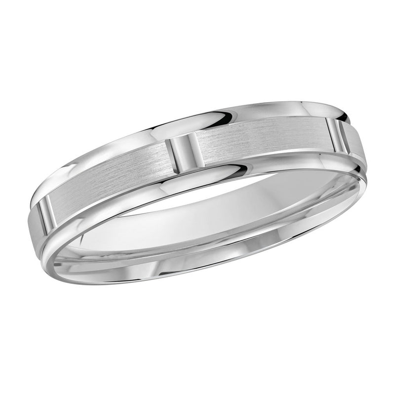M3-636 18K - White Gold 4mm Satin