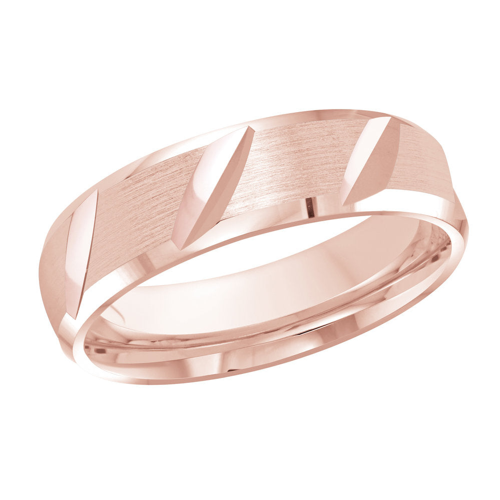 M3-646 10K - Pink Gold 6mm Satin