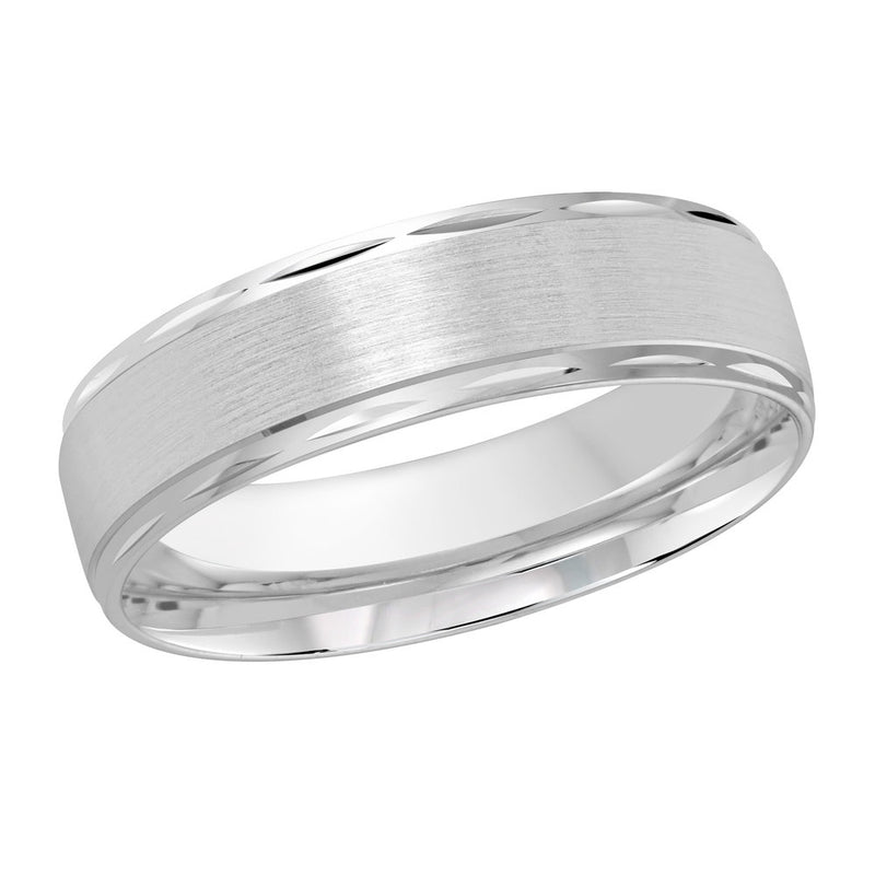 M3-674 18K - White Gold 6mm Satin
