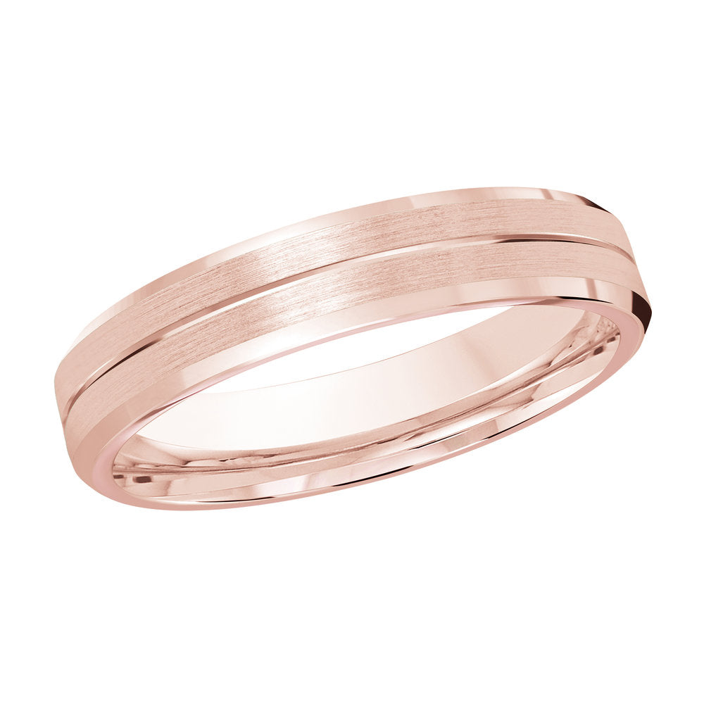 M3-697 10K - Pink Gold 4mm Satin